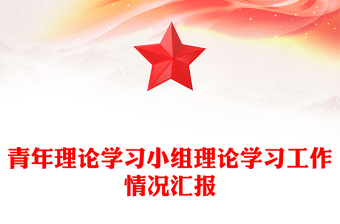 青年理論學(xué)習(xí)小組理論學(xué)習(xí)工作情況匯報