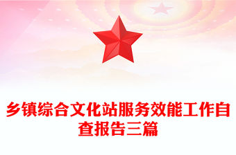 鄉鎮綜合文化站服務效能工作自查報告三篇