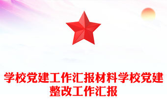 學校黨建工作匯報材料學校黨建整改工作匯報