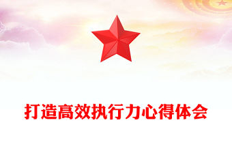 打造高效執行力心得體會