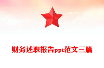 財務述職報告ppt范文三篇