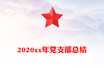 2020xx年黨支部總結(jié)