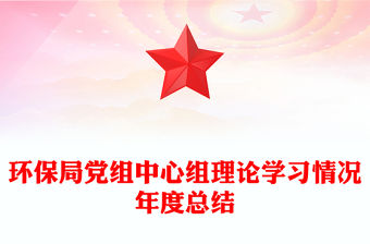 環保局黨組中心組理論學習情況年度總結