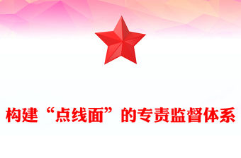 構(gòu)建“點(diǎn)線面”的專責(zé)監(jiān)督體系