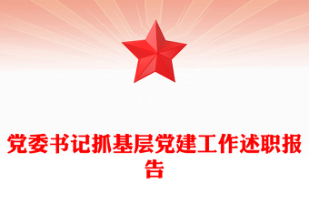 黨委書(shū)記抓基層黨建工作述職報(bào)告