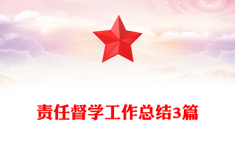 責(zé)任督學(xué)工作總結(jié)3篇