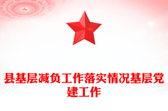 縣基層減負(fù)工作落實(shí)情況基層黨建工作