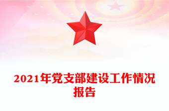 2021年黨支部建設(shè)工作情況報(bào)告