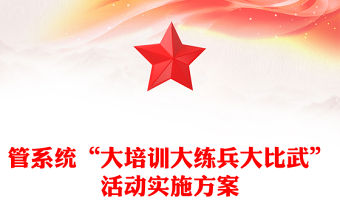管系統“大培訓大練兵大比武”活動實施方案