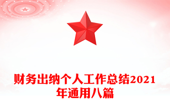 財務(wù)出納個人工作總結(jié)2021年通用八篇