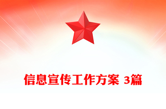 信息宣傳工作方案 3篇