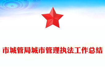 市城管局城市管理執(zhí)法工作總結(jié)