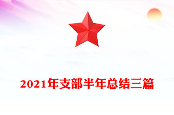 2021年支部半年總結三篇
