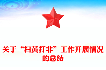 關(guān)于“掃黃打非”工作開展情況的總結(jié)