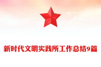 新時代文明實踐所工作總結9篇