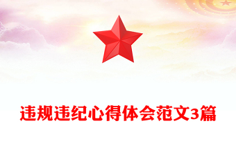 違規(guī)違紀(jì)心得體會(huì)范文3篇