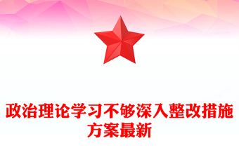 政治理論學(xué)習(xí)不夠深入整改措施方案最新