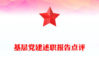 基層黨建述職報告點評