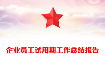 企業(yè)員工試用期工作總結(jié)報(bào)告