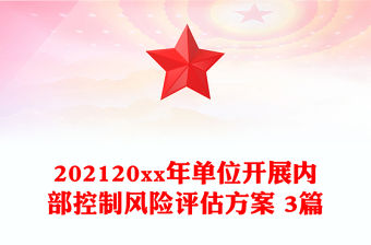 202120xx年單位開展內部控制風險評估方案 3篇