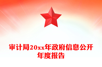審計(jì)局20xx年政府信息公開(kāi)年度報(bào)告