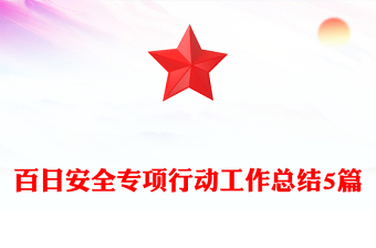 百日安全專項(xiàng)行動(dòng)工作總結(jié)5篇