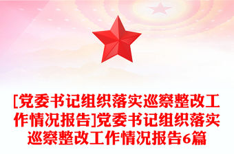 [黨委書記組織落實(shí)巡察整改工作情況報(bào)告]黨委書記組織落實(shí)巡察整改工作情況報(bào)告6篇