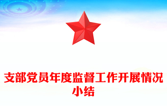 支部黨員年度監(jiān)督工作開展情況小結(jié)
