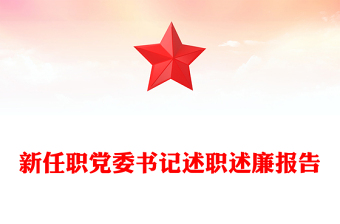 新任職黨委書記述職述廉報(bào)告