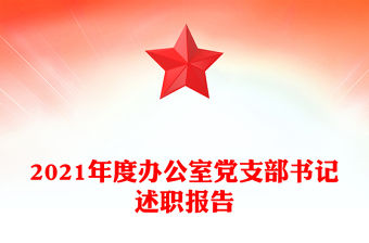 2021年度辦公室黨支部書記述職報告
