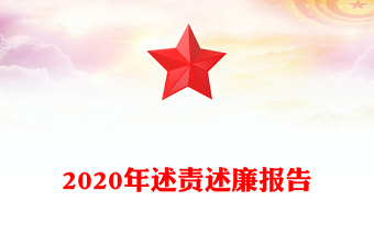 2020年述責(zé)述廉報告