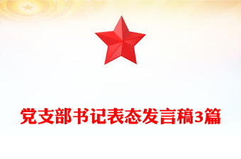 黨支部書記表態(tài)發(fā)言稿3篇