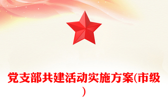 黨支部共建活動(dòng)實(shí)施方案(市級(jí))