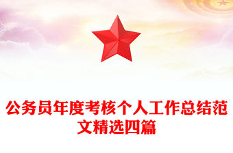 公務員年度考核個人工作總結范文精選四篇