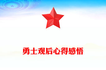 勇士觀后心得感悟