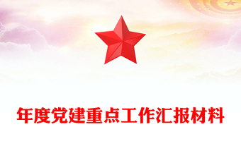 年度黨建重點工作匯報材料