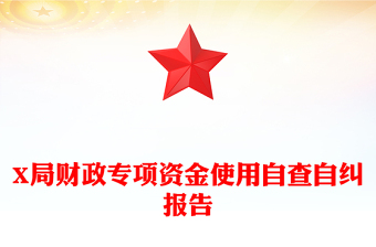 X局財(cái)政專項(xiàng)資金使用自查自糾報(bào)告