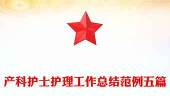 產(chǎn)科護(hù)士護(hù)理工作總結(jié)范例五篇