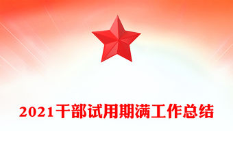 2021干部試用期滿工作總結(jié)