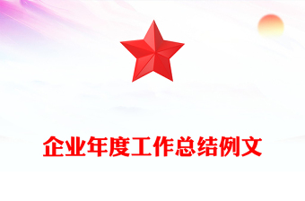 企業(yè)年度工作總結(jié)例文