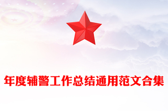 年度輔警工作總結(jié)通用范文合集