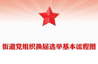 街道黨組織換屆選舉基本流程圖