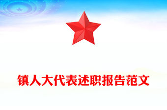 鎮人大代表述職報告范文