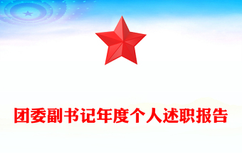 團(tuán)委副書記年度個(gè)人述職報(bào)告