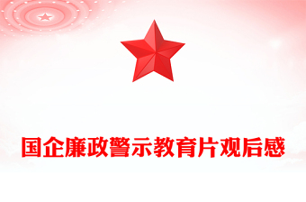 國(guó)企廉政警示教育片觀后感