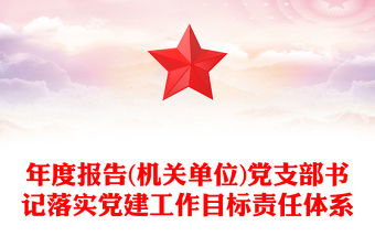 年度報告(機關單位)黨支部書記落實黨建工作目標責任體系