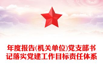 年度報(bào)告(機(jī)關(guān)單位)黨支部書記落實(shí)黨建工作目標(biāo)責(zé)任體系