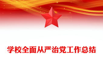 學校全面從嚴治黨工作總結