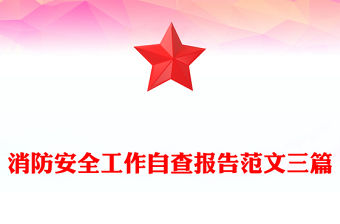 消防安全工作自查報告范文三篇