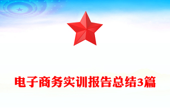 電子商務(wù)實(shí)訓(xùn)報(bào)告總結(jié)3篇